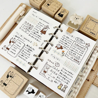 STAMP MARCHE Peppoko Planner Rubber Stamp - Refrigerator