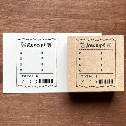 STAMP MARCHE Peppoko Planner Rubber Stamp - Receipt
