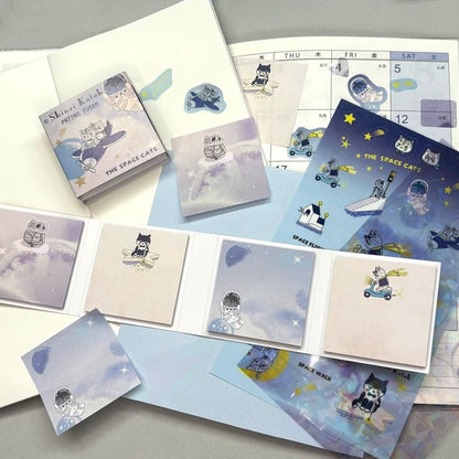 SEAL-DO PRINTING Pattan Sticky Notes - Space Cat
