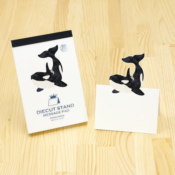 MARUMO PRINTING Die-Cut Stand Message Pad - Orca - Wholesale Pack