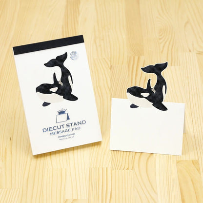 MARUMO PRINTING Die-Cut Stand Message Pad - Orca - Wholesale Pack
