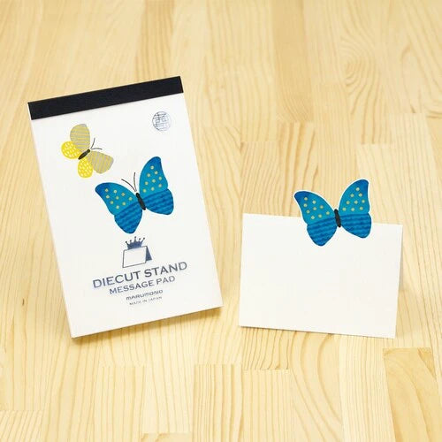 MARUMO PRINTING Die-Cut Stand Message Pad Animal Collection - Butterfly