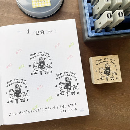 STAMP MARCHE Marl-chan Message Rubber Stamp - Hope You Have a Wonderful Day