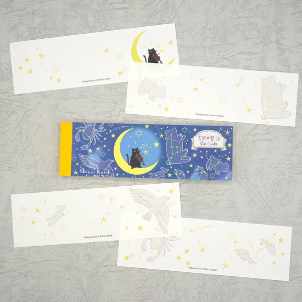 Kinose Printing Miyazawa Kenji Starry Galaxy Song of the Circling Stars Mini Letter Pad
