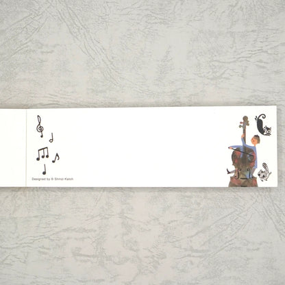 Kinose Printing Miyazawa Kenji Starry Galaxy Gauche the Cellist Mini Letter Pad