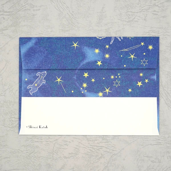 Kinose Printing Miyazawa Kenji Starry Galaxy Song of the Circling Stars Letter Set