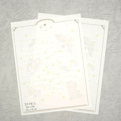 Kinose Printing Miyazawa Kenji Starry Galaxy Song of the Circling Stars Letter Set