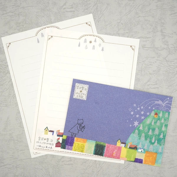 Kinose Printing Miyazawa Kenji Starry Galaxy The Life of Budori Gusuko Letter Set