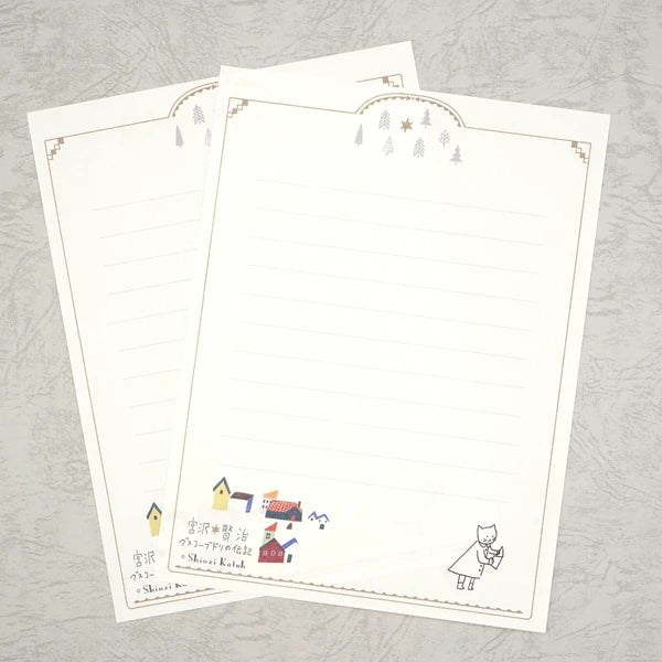 Kinose Printing Miyazawa Kenji Starry Galaxy The Life of Budori Gusuko Letter Set