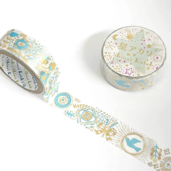 SEAL-DO PRINTING Hoshi Akari Kirapika Two-Color Foil Masking Tape - Seventh Heaven