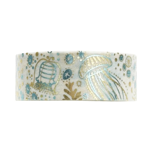 SEAL-DO PRINTING Hoshi Akari Kirapika Two-Color Foil Masking Tape - Jellyfish