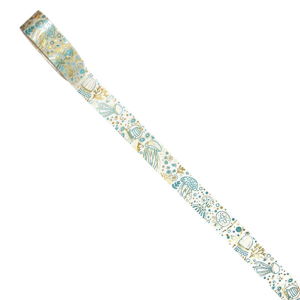 SEAL-DO PRINTING Hoshi Akari Kirapika Two-Color Foil Masking Tape - Jellyfish