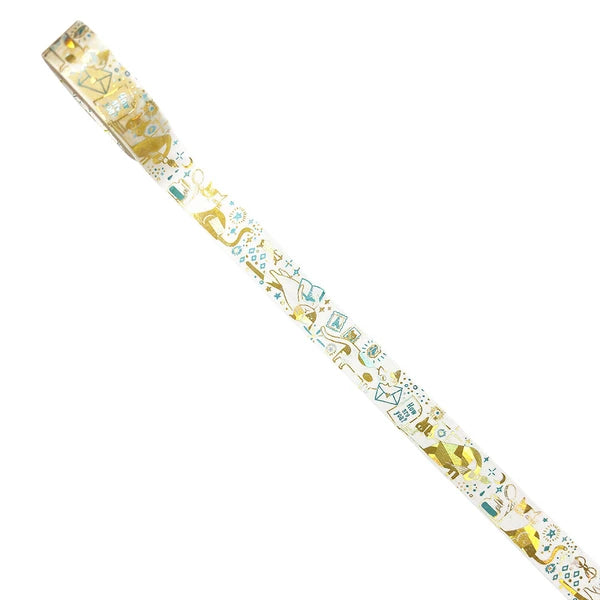 SEAL-DO PRINTING Hoshi Akari Kirapika Two-Color Foil Masking Tape - Letter