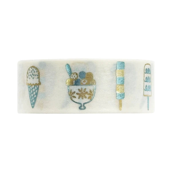 SEAL-DO PRINTING Hoshi Akari Kirapika Two-Color Foil Masking Tape - Ice Cream