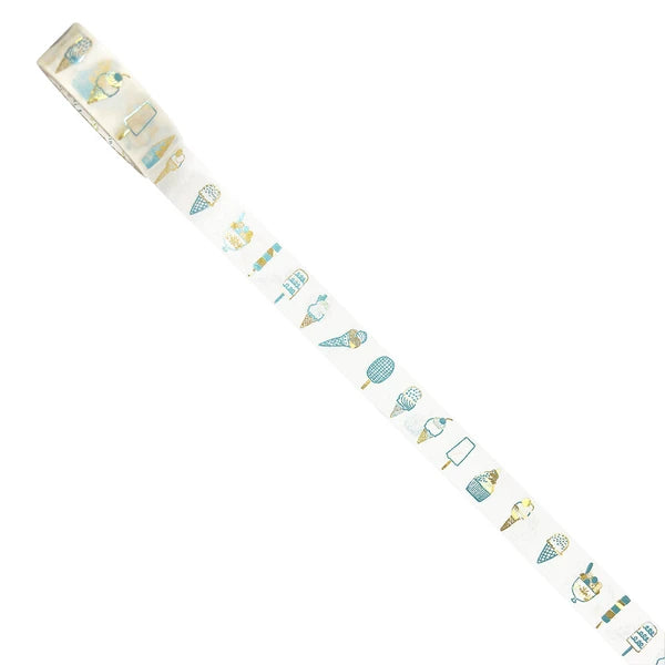 SEAL-DO PRINTING Hoshi Akari Kirapika Two-Color Foil Masking Tape - Ice Cream