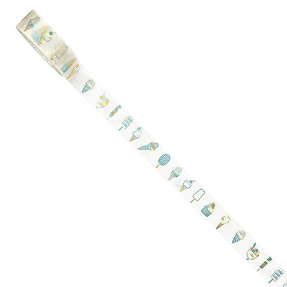 SEAL-DO PRINTING Hoshi Akari Kirapika Two-Color Foil Masking Tape - Ice Cream