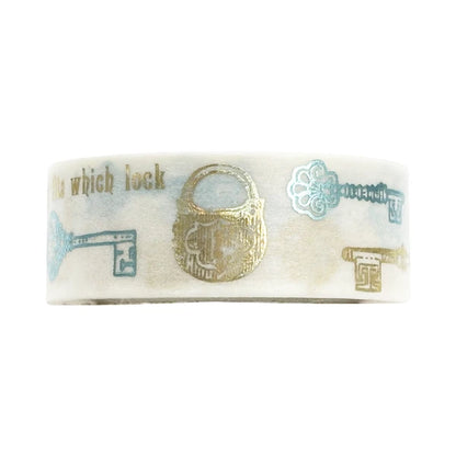 SEAL-DO PRINTING Hoshi Akari Kirapika Two-Color Foil Masking Tape - Antique Key