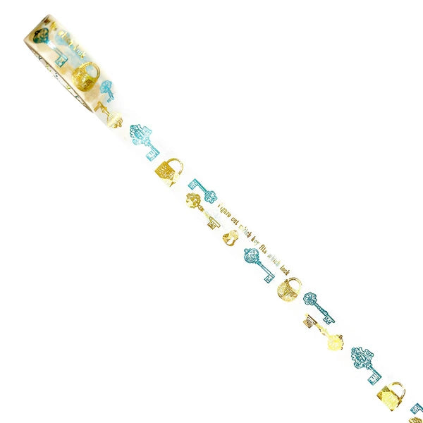 SEAL-DO PRINTING Hoshi Akari Kirapika Two-Color Foil Masking Tape - Antique Key