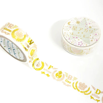 SEAL-DO PRINTING Hoshi Akari Kirapika Two-Color Foil Masking Tape - Crown