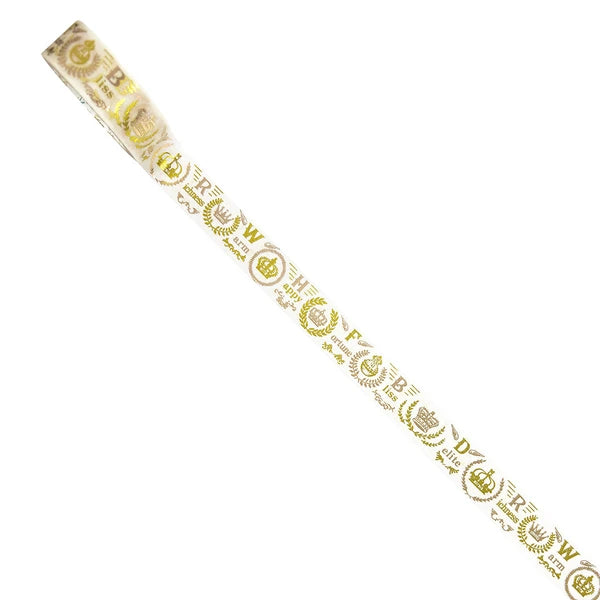 SEAL-DO PRINTING Hoshi Akari Kirapika Two-Color Foil Masking Tape - Crown