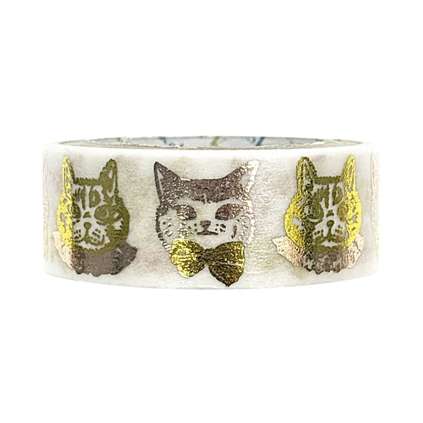 SEAL-DO PRINTING Hoshi Akari Kirapika Two-Color Foil Masking Tape - Cat Dress-Up