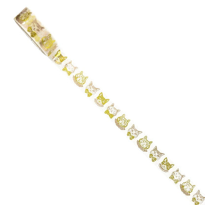 SEAL-DO PRINTING Hoshi Akari Kirapika Two-Color Foil Masking Tape - Cat Dress-Up