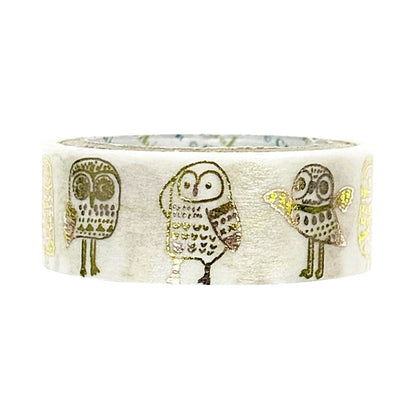 SEAL-DO PRINTING Hoshi Akari Kirapika Two-Color Foil Masking Tape - Fukurou
