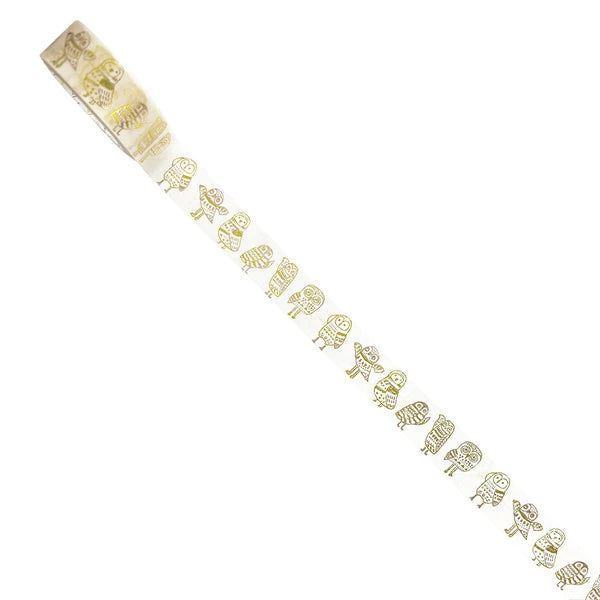 SEAL-DO PRINTING Hoshi Akari Kirapika Two-Color Foil Masking Tape - Fukurou