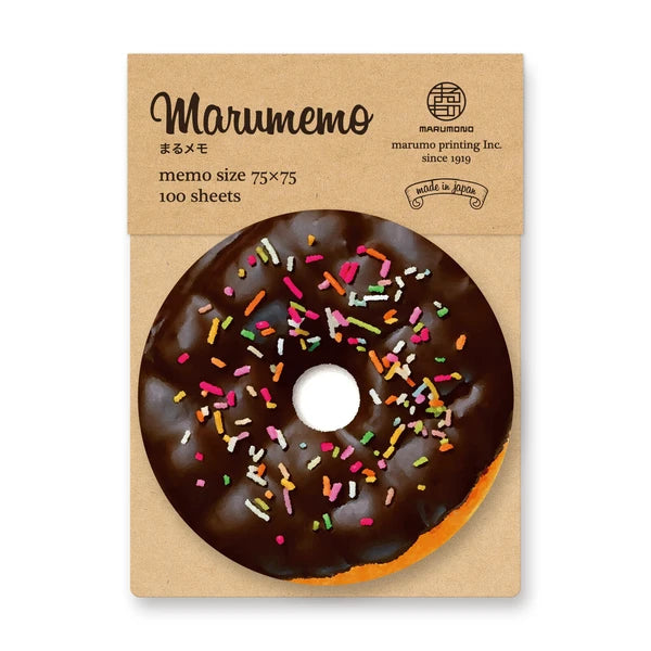 MARUMO PRINTING Maru Memo Sweets Memo Pad Collection - Sugar Donut