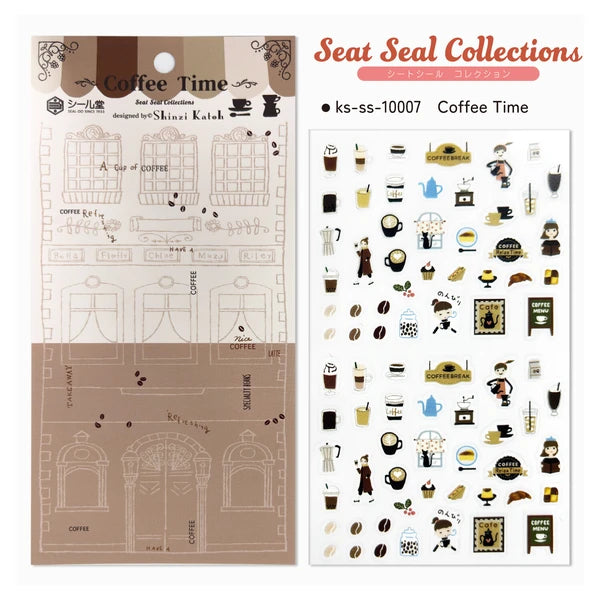 SEAL-DO PRINTING Sticker Sheet - Coffee Time - Additional product image