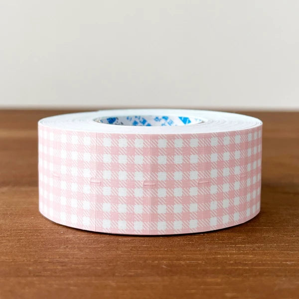 STAMP MARCHE Labeler Sticker Gingham Check - Light Pink