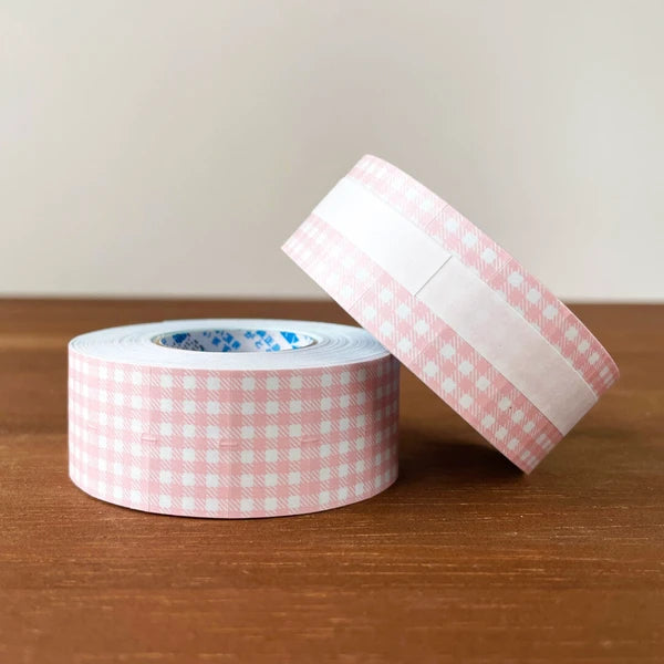 STAMP MARCHE Labeler Sticker Gingham Check - Light Pink