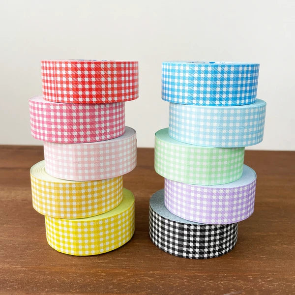 STAMP MARCHE Labeler Sticker Gingham Check - Light Pink
