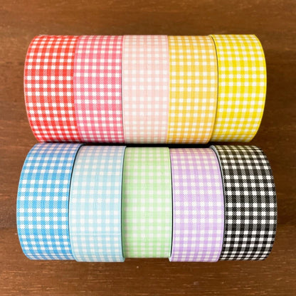STAMP MARCHE Labeler Sticker Gingham Check - Light Pink
