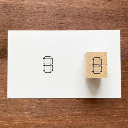 STAMP MARCHE Digital Numbers Rubber Stamp
