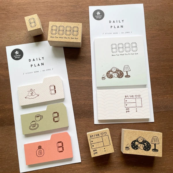 STAMP MARCHE Digital Numbers Rubber Stamp