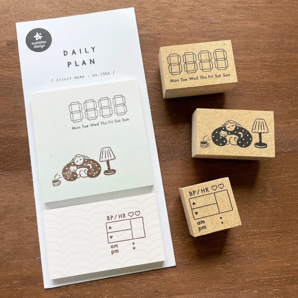STAMP MARCHE Blood Pressure and Pulse Rubber Stamp
