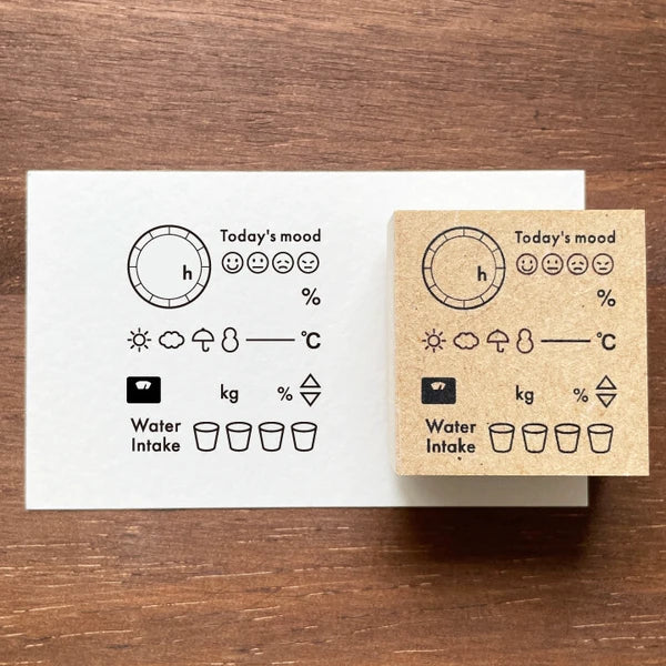STAMP MARCHE Minimal Log Life Rubber Stamp