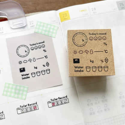 STAMP MARCHE Minimal Log Life Rubber Stamp