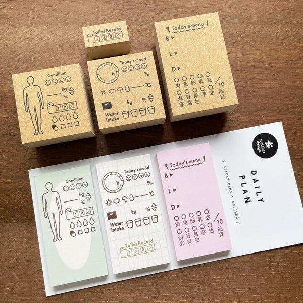 STAMP MARCHE Minimal Log Life Rubber Stamp