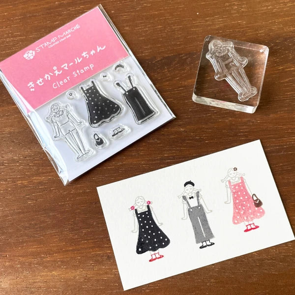 STAMP MARCHE Clear Stamp - Dress-Up Maaru-Chan