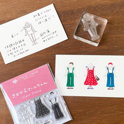 STAMP MARCHE Clear Stamp - Dress-Up Maaru-Chan