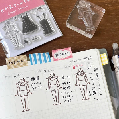 STAMP MARCHE Clear Stamp - Dress-Up Maaru-Chan