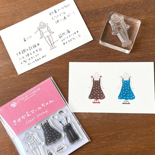 STAMP MARCHE Clear Stamp - Dress-Up Maaru-Chan