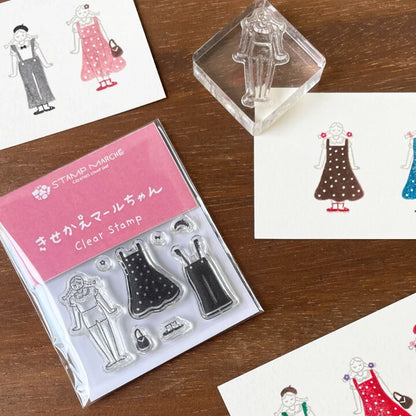 STAMP MARCHE Clear Stamp - Dress-Up Maaru-Chan