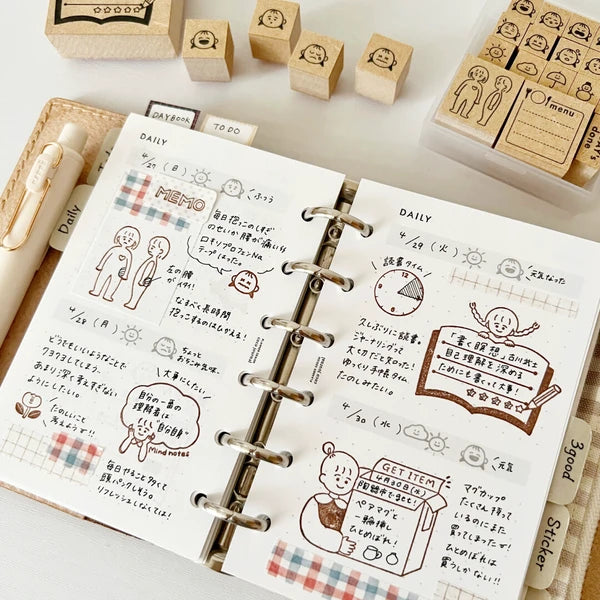 STAMP MARCHE Peppoko Icon Rubber Stamp - Weather Set