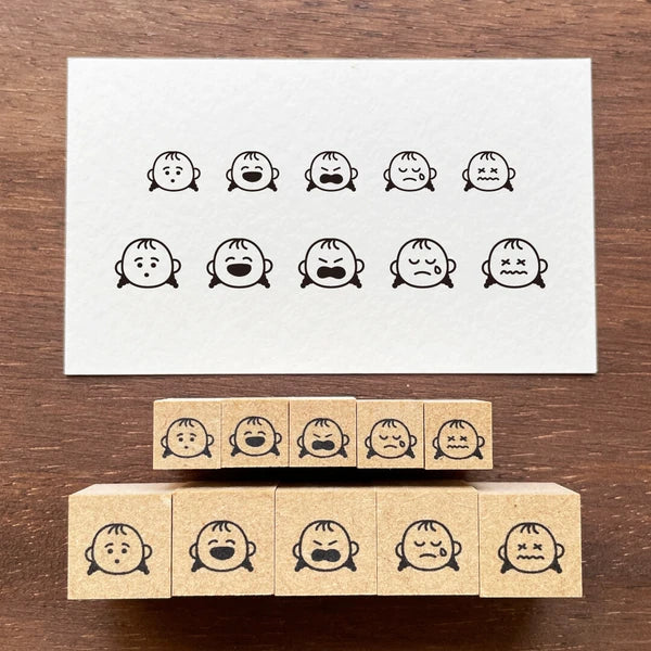 STAMP MARCHE Peppoko Icon Rubber Stamp - Feelings Set