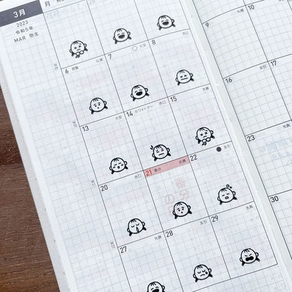 STAMP MARCHE Peppoko Icon Rubber Stamp - Feelings Set