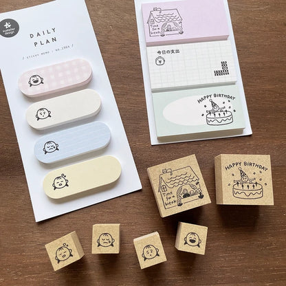 STAMP MARCHE Peppoko Icon Rubber Stamp - Feelings Set
