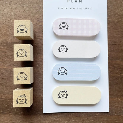 STAMP MARCHE Peppoko Icon Rubber Stamp - Feelings Set